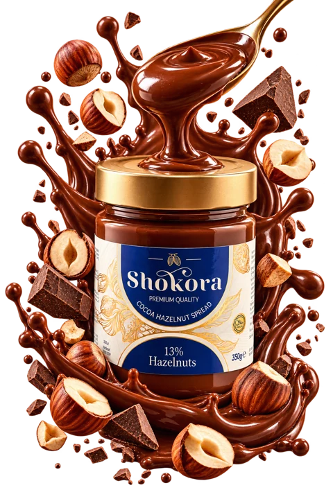Shokora Cocoa Hazelnut Spread jar