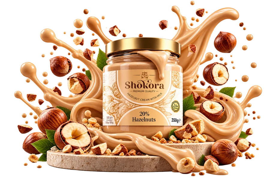 Shokora Hazelnut Cream with Milk jar